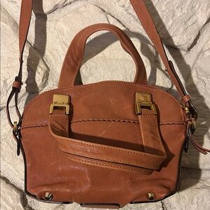 CHLOE Authentic Elegant Tan Leather Handbag